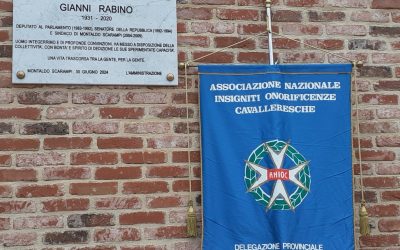 Una targa in ricordo di Gianni Rabino –              ANIOC  presente a Montaldo Scarampi